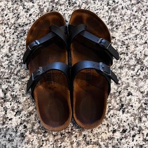 Birkenstock Mayari cross sandal 38 black slide